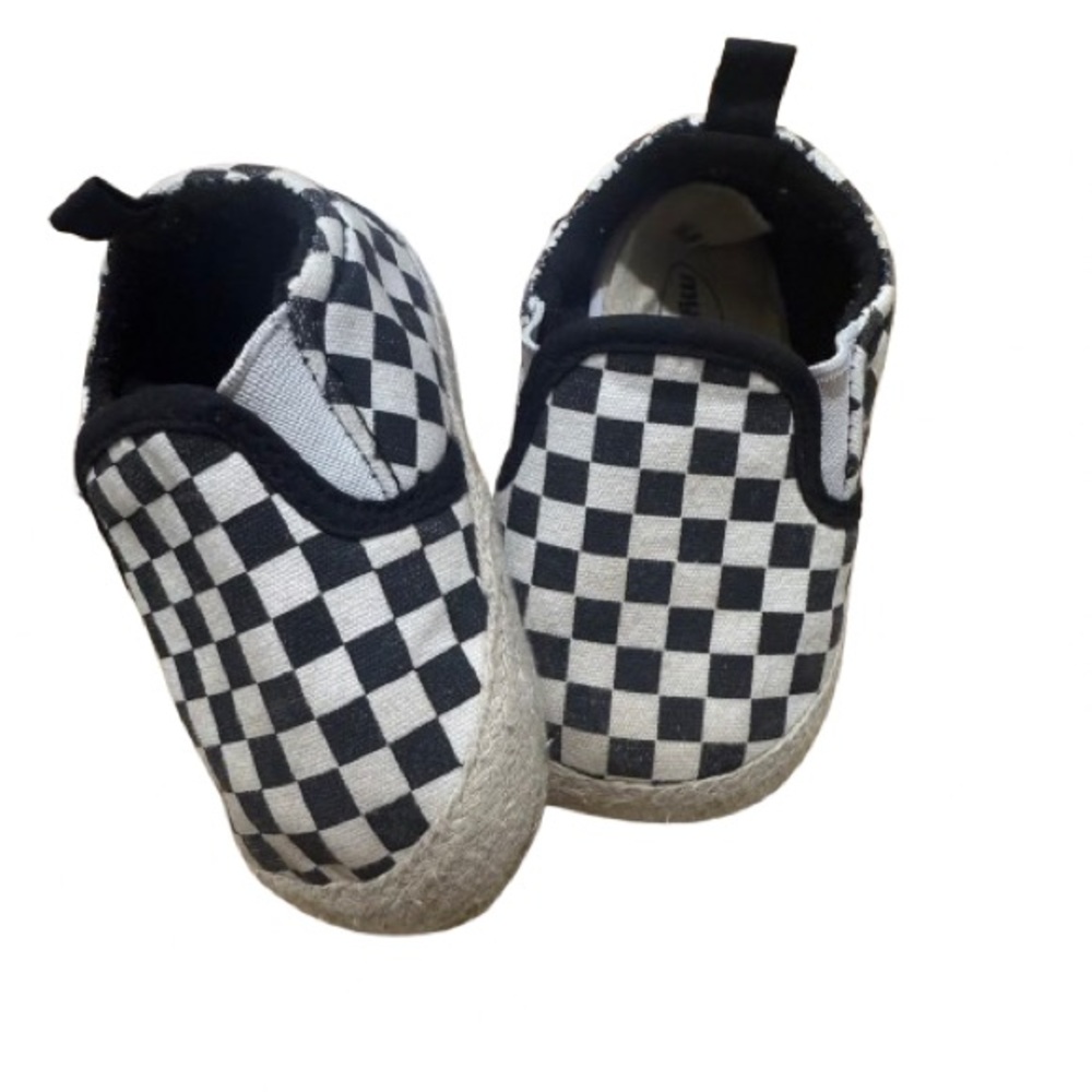 Muk Luks Black and White Baby Walker Shoes